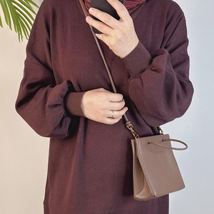 Ropa Islámica de Invierno, Abaya de Tela de Punto, Conjunto de 2 Piezas, Top y Pantalones, para Mujeres Musulmanas Tradicionales - Product Image 2