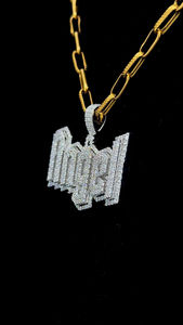 Pendentif lettre Moissanite personnalisé en argent 925 avec nom personnalisé Iced Out Top Quality Hip Hop - Product Image 2
