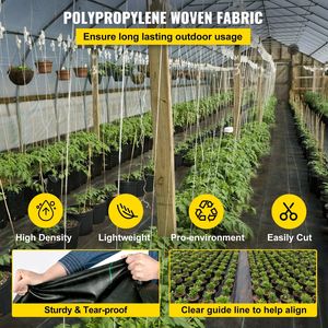 3ftx300ft Premium Heavy Duty 3.2OZ Woven Weed Control Fabric High Permeability Polyethylene Ground Cover Good Garden Supplies - Product Image 3
