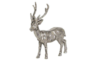 Statues de rennes en aluminium de qualité supérieure, plaquées or, pour la décoration de Noël, pour les présentations intérieures/extérieures - Product Image 2