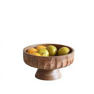 Tazón de madera hecho a mano, diseño minimalista, madera sin recubrimiento, artesanía para servir comida, regalo, decoración de mesa - Product Image 4