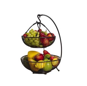 Panier métallique artisanal en métal enduit de poudre technique sculptée personnalisée en gros paniers de fruits/légumes avantage raisonnable - Product Image 1