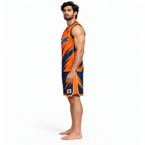 Vêtements de sport respirants et à séchage rapide pour les entraînements d'équipe, uniforme de basket-ball professionnel, ensemble de maillots et shorts personnalisés - Product Image 3
