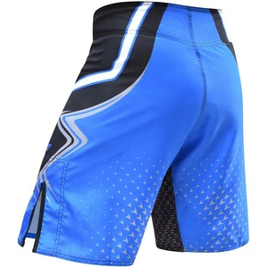 กางเกง MMA ชาย พิมพ์ลายแบบ Sublimation ผ้าโพลีเอสเตอร์เนื้อแน่น แห้งเร็ว ระบายอากาศดี เป็นมิตรกับสิ่งแวดล้อม สำหรับศิลปะการต่อสู้ รับผลิตตามแบบ OEM ขายส่ง - Product Image 5