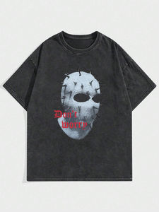 เสื้อยืดแฟชั่นสตรีทแวร์แขนสั้นผ้าฝ้าย 100% เนื้อหนา คุณภาพพรีเมียม สำหรับผู้ชาย พร้อมบริการผลิตตามแบรนด์ของคุณ - Product Image 1