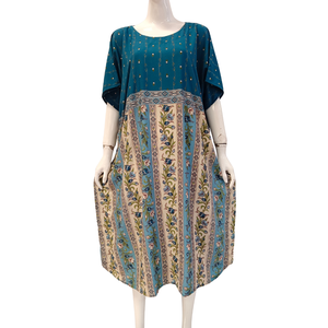 Vêtements de nuit décontractés pour femmes, kaftan court, confortable à porter au quotidien, fabriqué en tissu rayonne, respirant et confortable. - Product Image 2