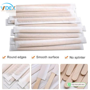 Palitos de Madera para Agitar Café, Envueltos Individualmente, para Café, Leche y Cócteles - Product Image 2