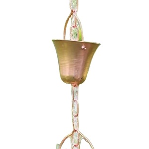 Chaîne de pluie en métal résistante aux intempéries de Linea Exports Inc pour une utilisation extérieure à long terme, offrant une fonction fiable et sans rouille, décorative - Product Image 1