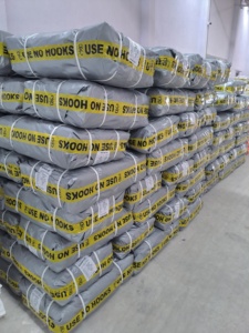 Super Strong Heavyweight HDPE Tarpaulin UV-treated <b>Waterproof</b> Mesh <b>Fabric</b> 250gsm in Plain Style - Product Image 4