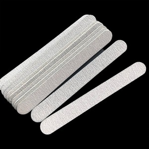 1 pièce LANGMA Lime à ongles jetable professionnelle en verre cristal durable, motif droit classique double, grain 100, lavable - Product Image 1