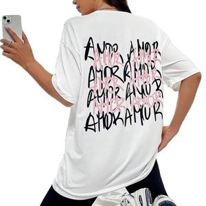 Camisetas con diseño gráfico antipilling para mujer, camisetas de talla grande 2024 para mujer, camisetas gráficas para mujer - Product Image 5
