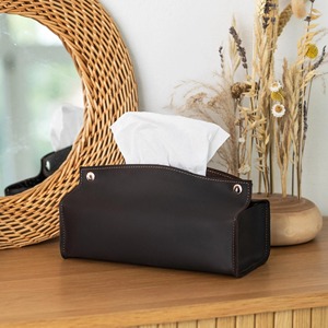 Funda de Caja de Pañuelos de Cuero Genuino de Estilo Lujoso, Ligera, Clásica y Sencilla para el Hogar y la Oficina |   Logotipo Personalizado al por Mayor - Product Image 2