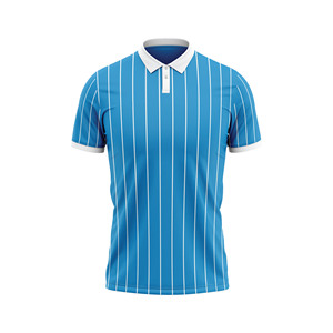 Polo rayé unisexe personnalisé respirant pour le sport, imprimé OEM, extensible dans quatre directions, séchage rapide, pour le tennis et le pickleball - Product Image 5