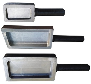 SUNTOOLS/STIPL Modelo 204C Moldes Metálicos Irregulares para Fundición de Joyería con Asas Negras, Juego de Tres Tamaños, Molde para Lingotes de 50 g - Product Image 3