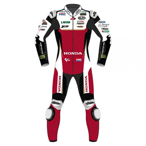 ชุดแข่งรถจักรยานยนต์ Jorge Lorenzo MotoCP Zonda แบบชิ้นเดียว ระดับมืออาชีพ พร้อมเกราะป้องกัน CE ระดับ 2 แบบจั๊มสูท/ชุดแข่ง - Product Image 1