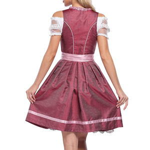 Nuevo Vestido Bávaro para Mujer 2026, Fabricación de Vestidos de Alta Calidad, Estilo Midi Dirndl para Oktoberfest, Precio Bajo - Product Image 6