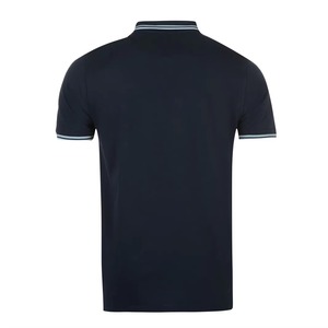 เสื้อโปโลสีน้ำเงินกรมท่าผู้ชาย ขายดี ดีไซน์ใหม่ รับทำโลโก้ สีพื้น ระบายอากาศได้ดี MOQ ต่ำ เสื้อโปโลสีพื้น - Product Image 2