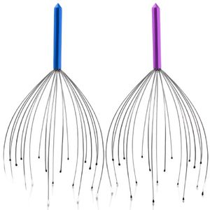 เครื่องนวดศีรษะเพื่อการผ่อนคลาย  ที่นวดศีรษะแบบใช้มือที่อ่อนโยน พร้อมหัวโลหะ 12 แฉก เหมาะสำหรับการบรรเทาความเครียดและการกระตุ้นการไหลเวียนโลหิต - Product Image 1