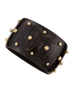 SUPAR RETRO Pulsera de Madera con Pentagrama Hecha a Mano, Impermeable, Color Natural, Diseño de Remaches Anchos Exagerados, Gótico Punk Unisex - Product Image 5