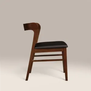 SINTERIOR <b>BLACK</b> CHISWICK WOODEN DINING <b>CHAIR</b> - Product Image 2