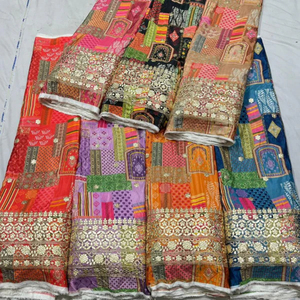 Premium Sequence Embroidery Fabric For Women Fashion Wear Designer <b>Garments</b> Party Wear Dresses Kaftan Abaya Bridal Wear - Product Image 4