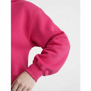 Wholesale EU US Size Custom Logo 120g Cotton <b>Women</b> Regular Stand Breathable Activewear Casual Streetwear Casual Crop <b>Hoodies</b> - Product Image 4