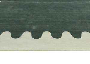 Alfombra Moderna de Lana y Viscosa Hecha a Mano, Suave y Afelpada |   Alfombra de color sólido, tono neutro, tamaño personalizado para sala de estar - Product Image 3