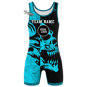 Wrestling Singlets Full Sublimation Stretch Feature Spandex/Polyester 220g Lightweight Men's Adult Wholesale <b>Professional</b> - Product Image 5