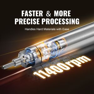 Penna per Incisione Pneumatica Portatile Regolabile da 1/8'' con Velocità 11400 BPM, Tubo dell'Aria e Penna Manuale per Micro-Incisione - Product Image 2