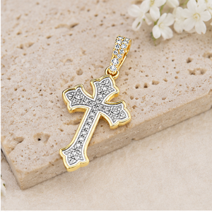 Colgantes de Cruz de Jesús Personalizados de Oro Sólido 10K con Diamantes de Moissanita, Estilo Hip Hop Moderno, Joyería Religiosa Cristiana Brillante, Regalo - Product Image 4