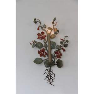 Candelabro de Pared de Metal Dorado Vintage al por Mayor, Portavelas Floral de Lujo, Candelabro de Hierro Antiguo, Soporte Colgante para Velas de Té con Forma de Flor - Product Image 5