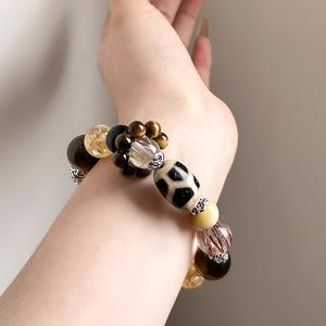 Pulsera de cuentas de cuarzo de ojo de tigre citrino amarillo Natural estilo romántico joyería de cristal de energía para mujeres riqueza buena suerte - Product Image 2