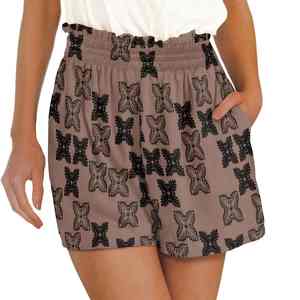 Trendy Summer Vacation Shorts <b>Elastic</b> Waist Soft Quick Evaporation Material Stylish Casual Beachwear Women Beach Short - Product Image 4