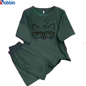 Ensemble décontracté unisexe 2 pièces personnalisé, nouvelle mode, t-shirt à manches courtes et short, survêtement imprimé - Product Image 3