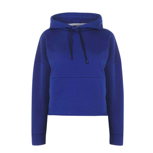 Sudadera con Capucha para Mujer, Manga Larga, Corta, Color Sólido, Tejida en Algodón, Transpirable, Estilo Otoñal - Product Image 3