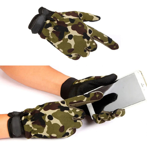 Gants de chasse imprimés camouflage, tactiles, antidérapants, pour la randonnée en plein air, le tir, gants tactiques, fournisseur en gros OEM - Product Image 3