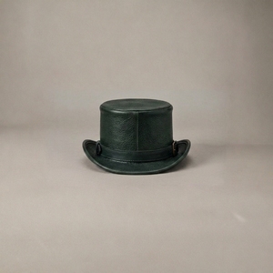 OEM Custom Logo Genuine Full Grain Leather Top <b>Hat</b> Men Women Vintage <b>Steampunk</b> Wholesale Bucket <b>Hats</b> - Product Image 3