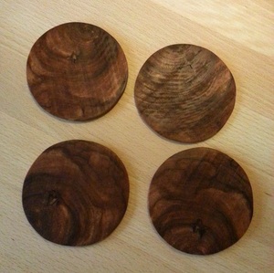 High Quality Wooden Coaster Set <b>Rustic</b> Round <b>Coffee</b> <b>Table</b> Pads - Product Image 6