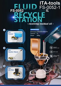 1L Polypropylene Fluid Recycle <b>Station</b> for Receiving Residual Oil Made in Taiwan - Product Image 3