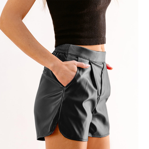 New Arrival Clothing Customized Women's <b>Tight</b> <b>Shorts</b> <b>Tight</b> Fit Leather <b>Shorts</b> Slim Fit Breathable Winter Wear New OEM Women's - Product Image 4