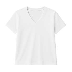 Camiseta de lona informal para mujer, con cuello en V, colores personalizados, transpirable, de secado rápido, ecológica, con logo personalizado, precio económico. - Product Image 2