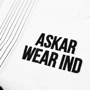 ชุดยูโดและยิวยิตสูสีขาวสำหรับทุกเพศ ยี่ห้อ ASKAR WEAR IND ผลิตจากผ้าฝ้าย สำหรับศิลปะการต่อสู้ เอวขนาดกลาง ทนทาน เหมาะสำหรับการฝึกซ้อม ความหนาสามารถปรับแต่งได้ - Product Image 2
