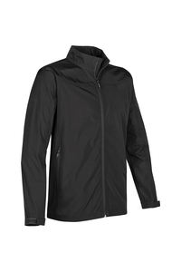 Veste Softshell Décontractée pour Homme Boomletcorp, Coupe Slim, Coupe-Vent, Noire, Col à Capuche, Design Tissu Tendance - Product Image 3