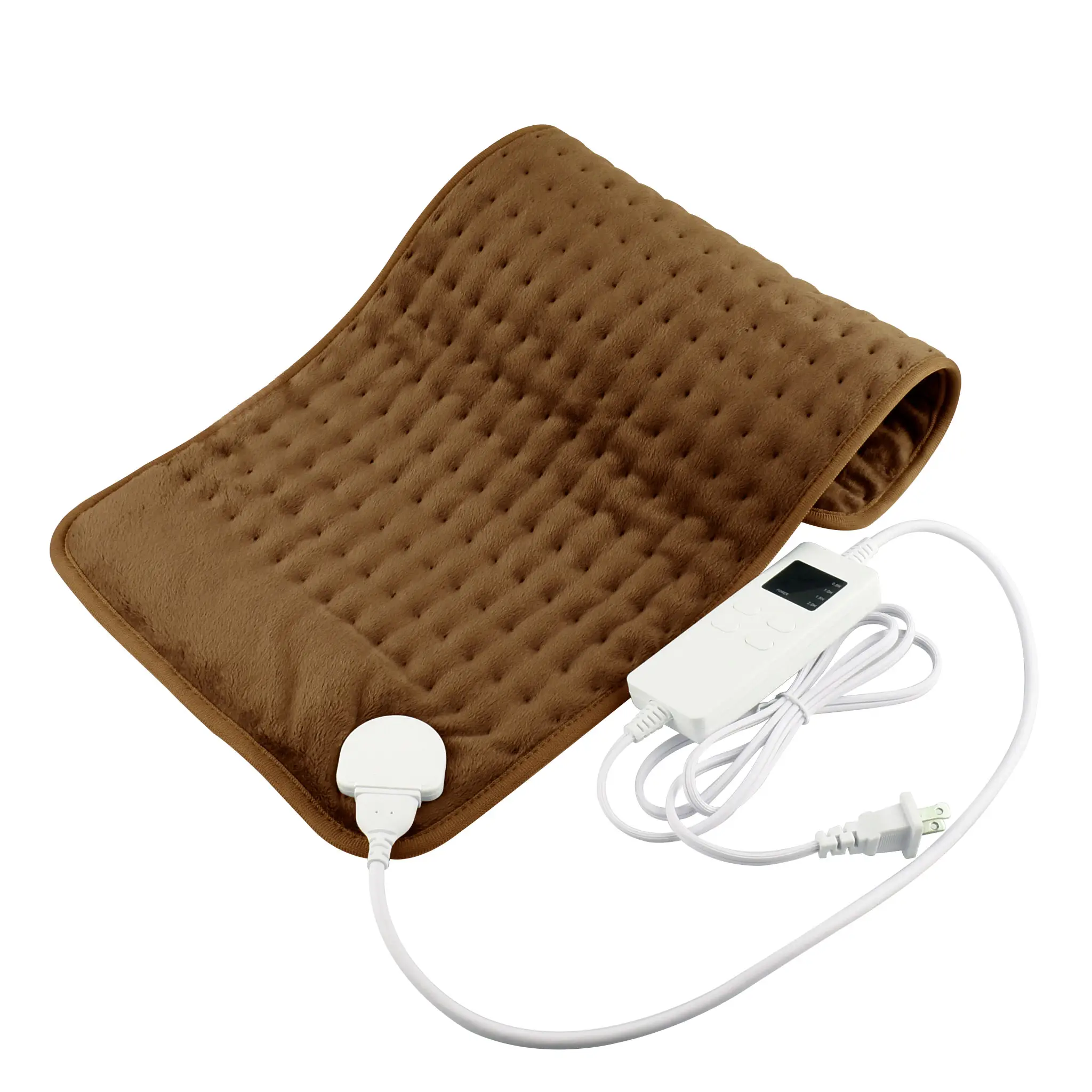 Pad riscaldante elettrico per tessuto a maglia in micropile e ordito personalizzato intelligente per alleviare il dolore