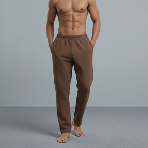 Pantalon de jogging décontracté pour homme en toile 100 % coton, lavé, épais, respirant, écologique, avec étiquette personnalisée, vente en gros de haute qualité - Product Image 2