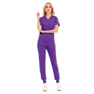 Ensemble de gommages d'infirmière en rayonne douce de haute qualité pour femmes - Product Image 2