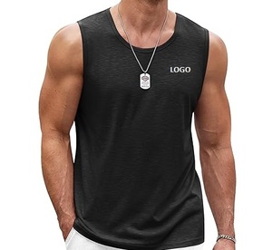 Plus Size Men's Cotton Tank Top Sleeveless Gym Fitness Training <b>Vest</b> Casual Sport Wear - Product Image 6