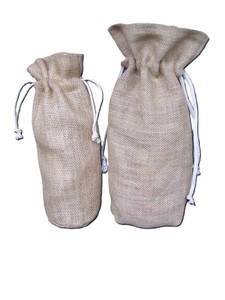 Eco-Friendly Recycled Jute Bottle Drawstring Bag Sustainable Gift Bags by Lowellcraft From Delhi - Product Image 3