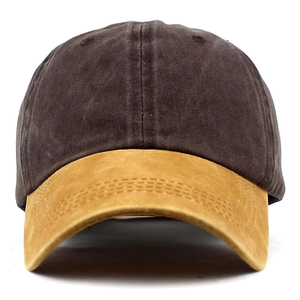 New Arrival Solid Color Sports Cap Unisex High Quality Vintage Style Breathable Waterproof Fabric PVC Customizable Baseball Cap - Product Image 4