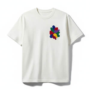 Camiseta Bordada para Hombre de Primera Calidad Ecológica, Camiseta Bordada Informal de Algodón para Uso Diario - Product Image 1